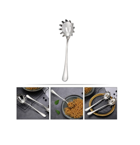 Look élégant Scoop Passoire Cuillère à pâtes Cuillère à spaghetti en acier inoxydable pour mesurer les nouilles Outils de cuisine ménagers - Product Image 5