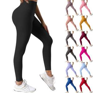 Leggings Deportivos Casuales para Mujer, Más Vendidos en 2025, Cintura Media en Forma de V, Levanta Glúteos, para Entrenamiento, Correr, Sin Costuras, Sólidos, de Verano, para Fitness, 100% - Product Image 4