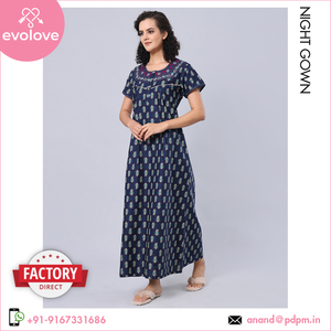 ชุดนอนผ้าฝ้าย100% สำหรับผู้หญิงชุดนอนคุณภาพสูงสำหรับใช้ในบ้าน - Product Image 3