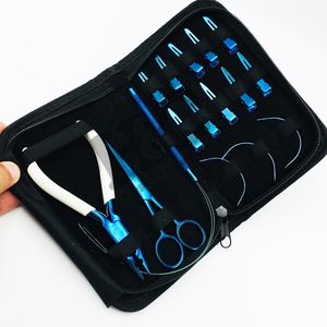 Offres exceptionnelles HOOPER COMPANY Kit d'outils professionnels pour extensions de cheveux en acier inoxydable, ciseaux, ruban adhésif, pince, logo plasma bleu imprimé - Product Image 5