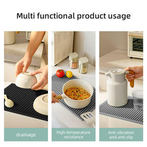 Custom Branded Eco-Friendly <b>Silicone</b> Waterproofing Anti-Slip Bar Counter <b>Mat</b> with Logo for Drinks - Product Image 6