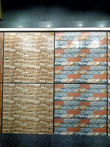 Carreaux muraux en céramique d'élévation extérieure Finition mate 30*45 cm Décor clair Combinaison sombre 9 mm d'épaisseur Effet 3D Fabriqué en Inde - Product Image 6