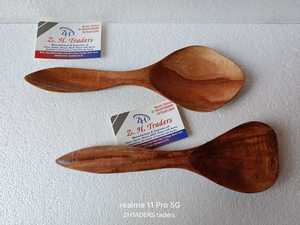 Cuchara de madera de Margosa natural, vajilla de cocina y comedor de madera de Neem ecológica hecha a mano para hoteles y hogares - Product Image 2
