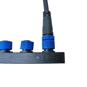 M15防水IP68屋外用電源プラグソケットケーブルコネクタ、安全なネジロック付き、LED照明および産業用配線に最適 - Product Image 3