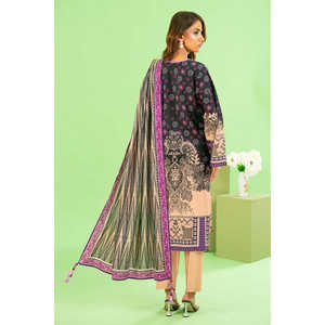 ชุดสูทผ้าฝ้ายลินินพิมพ์ลาย 3 ชิ้นสำหรับผู้หญิง พร้อมผ้าคลุมไหล่ รุ่น WNS-52027 - Product Image 5