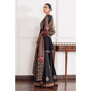 ชุดสูทผ้าชีฟองปักลายสำหรับผู้หญิง CH09-04 แบบเย็บสำเร็จ - Product Image 4