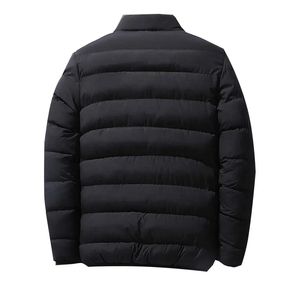 Hooded <b>Canvas</b> Winter Puffer <b>Jacket</b> for Men High Quality Cotton Filled Puffer Coat - Product Image 2