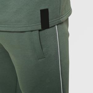 Sudaderas con capucha y media cremallera con logotipo personalizado, Sudaderas con cuello simulado 1/4 y cremallera para hombre, sudaderas de algodón de alta calidad, servicio OEM - Product Image 4