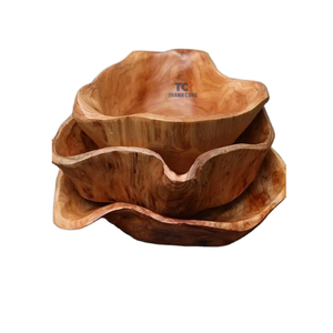 Precio al por mayor a granel hecho a mano personalizable Navidad regalos decorativos masa de madera contenedor de vela portavelas de madera - Product Image 3