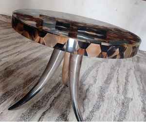 Mesa de Centro de Cuerno de Búfalo Natural de Alta Gama con Detalles de Artesanía Elegante para Espacios de Hogar de Lujo al Precio Más Bajo - Product Image 4