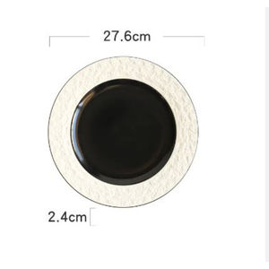 Assiette de présentation en métal décorative argenterie Assiette de fixation de table classique pour table de mariage Assiette de fond décorative - Product Image 4