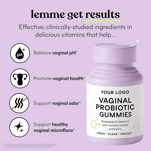 Gomitas Probióticas para la Salud Vaginal Natural, Limpieza Vaginal, Equilibrio del PH, Extracto de Arándano Prebiótico, Gomitas Probióticas para la Salud Vaginal - Product Image 3