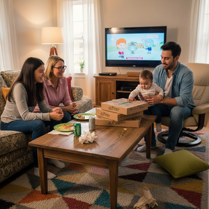 Eco-friendly Food Grade <b>Pizza</b> <b>Box</b> Microwave Safe and Recyclable Kraft Paper Packaging for Sustainable Restaurant Operations - Product Image 4