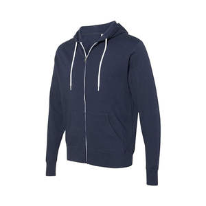 Sweats à capuche pour hommes à bas prix sweat à capuche zippé avec logo personnalisé sweat-shirt à fermeture éclair complète style streetwear marque privée sweats à capuche pour hommes - Product Image 4