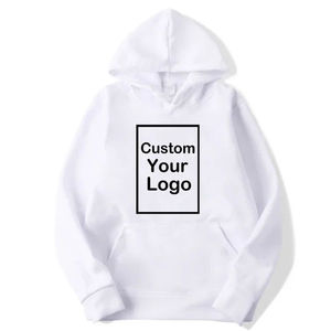 Fabricantes personalizados Hombres Oversized Heavyweight Cotton Drop Shoulder Blank Cropped Basics Cotton Blended Pullover Hoodie para hombres - Product Image 2