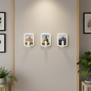 VL. Crochets muraux Art Déco en forme de fleur 1014 – Catégorie de produit : Panneaux et planches murales durables et élégants - Product Image 3