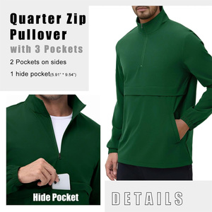 Mens custom windbreaker <b>jacket</b> for golf lightweight breathable waterproof fabric oem apparel with logo and private label - Product Image 3