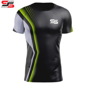Conception OEM Compression MMA BJJ Rash Guard Personnalisé Impression par transfert thermique Respirant Antibactérien Séchage rapide Unisexe - Product Image 3