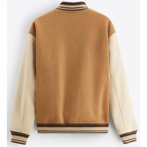 Chaqueta de béisbol universitaria para hombre Top Bomber Moda Chaquetas de béisbol personalizadas Sudaderas con capucha Chaqueta universitaria de alta calidad - Product Image 4