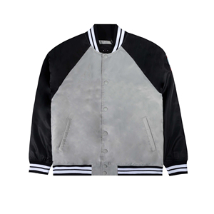 Veste en satin et cuir blanc Miami Hurricanes pour hommes, présentez la fierté de votre équipe avec style avec la veste en satin pour hommes, nouvel arrivage - Product Image 1