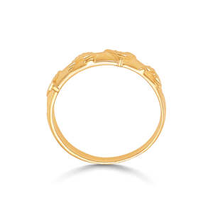 Anillo de Moda Pinnacle Band Chapado en Oro de 14k para Mujer, Estilo Clásico, para Boda y Regalo - Product Image 4