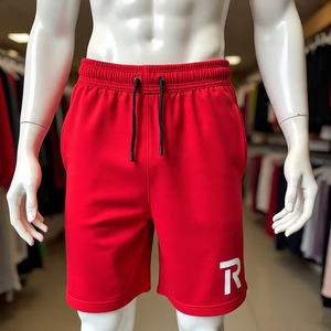 2025 <b>Men</b> <b>Short</b> Cotton <b>Fleece</b> Custom Design / Hot Selling Breathable <b>Shorts</b> for Beach Elastic mid waist | Custom Logo - Product Image 2