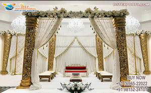 Mandap abierto de decoración de boda Tamil con decoración Floral Srilankan lugar de boda Maharani Mandap EE. UU. Gujarati boda CeremonynUK - Product Image 5