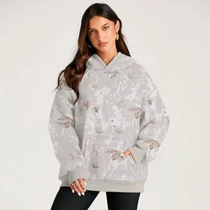 Sudadera con capucha de gran tamaño para mujer personalizada a la moda, ropa informal, el mejor Material usado, sudaderas con capucha de gran tamaño transpirables para mujer - Product Image 1
