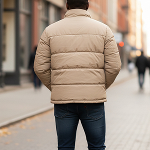 2026 nouveau arrivé sur mesure léger chaud veste d'hiver pour hommes col montant tenue décontracté coton rembourré bulle veste - Product Image 5