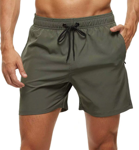 2025 <b>Men's</b> High Quality Mesh Casual <b>Shorts</b> Design with Solid Print <b>Pattern</b> Decoration Spandex Fabric with Pockets Beach <b>Shorts</b> - Product Image 3