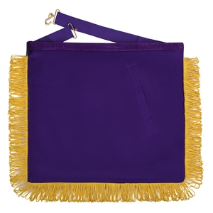 Digne Patron OES Tablier Violet Velours Avec Carré Et Boussole G Avec Couronne D'argent Matériau Véritable Avec Une Qualité Incroyable - Product Image 4