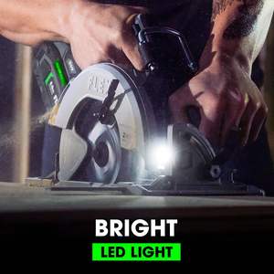 ชุดเลื่อยวงเดือนไร้สายขนาด 7-1/4 นิ้ว 24V แบบไร้แปรงถ่าน พร้อมแบตเตอรี่ลิเธียม 8.0Ah และเครื่องชาร์จเร็ว 280W สำหรับตัดไม้และกระเบื้อง - Product Image 1