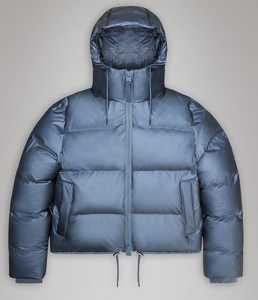 Chaqueta Acolchada de Lana Vintage Personalizable con Logotipo Bordado, Capucha y Patrón de Patchwork 3D, Servicio ODM OEM Disponible, Talla XS para Invierno - Product Image 1