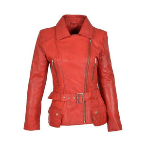 Chaquetas de cuero para mujer de Pakistán Chaquetas de cuero de moda para mujer de alta calidad Cuero de piel de oveja original Tamaño personalizado - Product Image 4