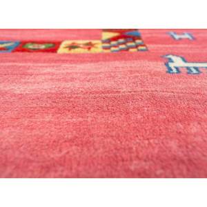 Tapis en laine noués à la main Nuray, géométriques, 9x12, pour salon, chambre, couloir, rectangulaires, abstraits, coloris orange et rouge - Pae-255 - Product Image 3