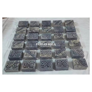 Attractive Handmade Natural Soapstone Floral Carving Design Rectangle Shape <b>Jewelry</b> <b>Boxes</b> <b>For</b> Wedding And Business <b>Gift</b> Purpose - Product Image 1