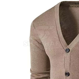 Cardigan pour homme, léger, en tricot doux, chaud, décontracté, coupe confortable, cardigan élégant pour un look quotidien - Product Image 3