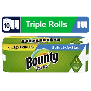Bounty Triple Rolls Blanc Premium Papier hygiénique Serviettes en papier pleine feuille avec 87 feuilles par rouleau 6 fils - Product Image 2