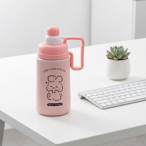 Bouteille d'eau isotherme SJ-W1601 pour les élèves et les enfants, 17 oz, double paroi en acier inoxydable, anti-fuite, portable, sport - Product Image 6