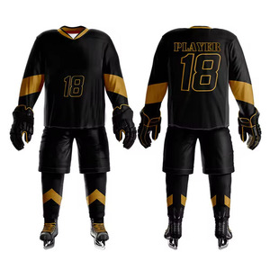 Vente en gros Nouveau design 100% polyester Uniforme de hockey sur glace Uniforme élégant pour adultes Prix bas Uniforme à séchage rapide Du Pakistan - Product Image 6