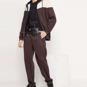 ชุดวอร์มผ้าฝ้าย100% ระบายอากาศมีขนาดและมีฮู้ดชุดฤดูหนาวออนไลน์สำหรับผู้ชาย - Product Image 4