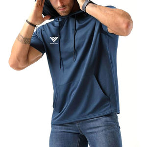 Hot Selling Workout <b>Men</b> <b>Sleeveless</b> <b>Hoodies</b> For Athletic Wear Soft Fabric Lightweight Training Wear Modern Design <b>Hoodies</b> - Product Image 1