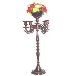 Wedding Table Top Decorative Metal <b>Candelabra</b> With Flower Bowl for Decoration Centerpiece Designer Handmade Candle Holder - Product Image 1