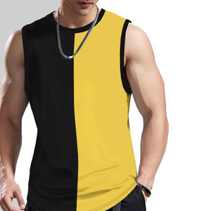 เสื้อกล้ามผ้าโพลีเอสเตอร์/ ผ้าฝ้ายถักสำหรับผู้ชายระบายอากาศได้ดี - Product Image 1