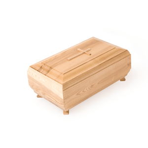 Urna de madera de estilo americano OEM de mejor color para urna humana con tornillo Nueva llegada de Vietnam para suministros funerarios - Product Image 3