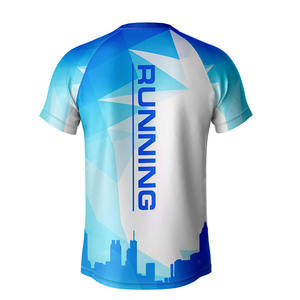 Camisetas de sublimación de microfibras de poliéster 100% personalizadas de estilo de lujo de alta calidad con logotipo del cliente - Product Image 4