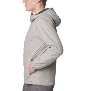 Men's <b>Plus</b> <b>Size</b> Windbreaker Puffer <b>Jacket</b> Custom Logo Breathable Windproof Stand Collar Zipper Closure Summer Comfort <b>Waterproof</b> - Product Image 6