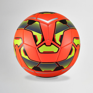 Material de PU y PVC duradero de tamaño 5 DE FÚTBOL AMERICANO naranja de gama alta con pelota de entrenamiento cosida a máquina de textura colorida - Product Image 1