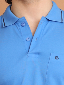 เสื้อโปโล170gsm ผู้ชายเสื้อโปโลผ้าคอตตอน2025จากอินเดียเสื้อโปโลลายปิเก้กอล์ฟออกแบบโลโก้ได้ตามต้องการ - Product Image 3