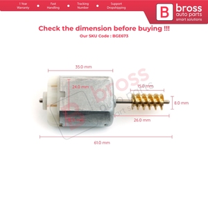Actuador de Cerradura de Puerta BGE673 FC280 con Engranaje Grande para Serie 7 F01 F02 F03 F04 2008-2015 - Product Image 6